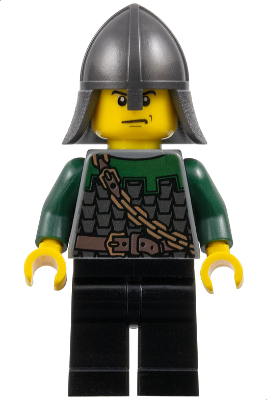 Kingdoms - Dragon Knight Scale Mail with Chain and Belt, Helmet with Neck Protector, Scowl (cas458) product image 1,