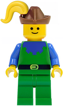 Forestman - Blue, Brown Hat, Yellow Plume (cas135) product image 1, provided for visual reference and product detail review