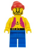 Pirate Anchor Light Purple Vest, Blue Legs, Red Bandana (Reissue) (pi013new) product image 1, provided for visual reference