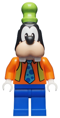 Goofy - Orange Shirt, Lime Vest, Tie with Blue Polka Dots (dis076) product image 1, provided for visual reference and