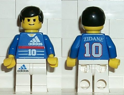 Soccer Player - Adidas Number 10 with ZIDANE on Back (soc044) product image 1, provided for visual reference and product