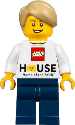 LEGO House Minifigure - LEGO Logo, 'Home of the Brick' (gen133) product image 1, provided for visual reference and product