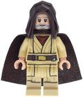 Obi-Wan Kenobi - Old, Dark Brown Hood and Spongy Cape (sw1467) product image 1, provided for visual reference and product