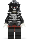 Fantasy Era - Skeleton Warrior 4, White, Black Breastplate and Helmet, Dark Red Hips and Black Legs (cas330) product image