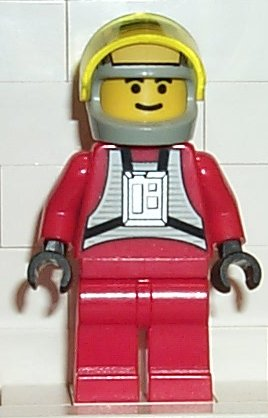 Rebel Pilot B-wing (Yellow Head, Light Gray Helmet, Trans-Yellow Visor) (sw0032) product image 1, provided for visual