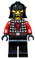 Castle - Dragon Knight Scale Mail with Dragon Shield, Cheek Protection Helmet, Black Beard (cas522) product image 1,