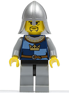 Fantasy Era - Crown Knight Quarters, Helmet with Neck Protector, 3 Spots under Left Eye (cas367) product image 1, provided