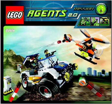 8969 4-Wheeling Pursuit (Certified) LEGO Agents product image 2, provided for visual reference and product detail review