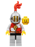 Kingdoms - Lion Knight Quarters, Helmet with Fixed Grille, Brown Beard Rounded (cas444) product image 1, provided for visual