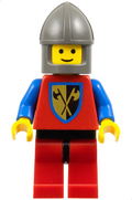 Crusader Axe - Red Legs with Black Hips, Dark Gray Chin-Guard (cas110) product image 1, provided for visual reference and
