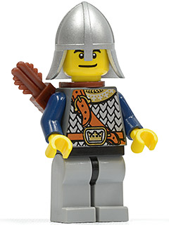 Fantasy Era - Crown Knight Scale Mail with Chest Strap, Helmet with Neck Protector, Dual Sided Head (cas385) product image