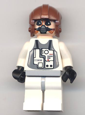 Ten Numb - White Pilot Suit, Light Nougat Head, Aviator Helmet (sw0153) product image 1, provided for visual reference and