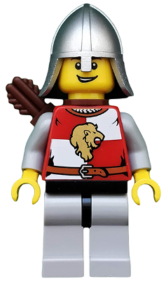 Kingdoms - Lion Knight Quarters, Helmet with Neck Protector, Quiver, Open Grin (cas449) product image 1, provided for visual