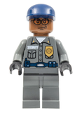 Security Guard, Dark Bluish Gray Shirt w/Badge and Radio, Dark Bluish Gray Legs (spd029) product image 1, provided for