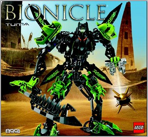 8991 Tuma (Certified) LEGO BIONICLE product image 2, provided for visual reference and product detail review