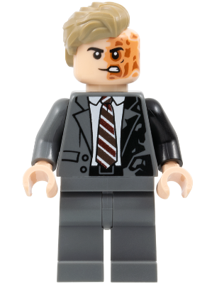 Two-Face - Dark Bluish Gray Suit, Dark Tan Hair (sh1023) product image 1, provided for visual reference and product detail