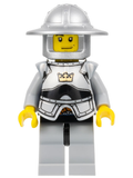 Fantasy Era - Crown Knight Scale Mail with Crown, Breastplate, Helmet with Broad Brim, Smirk and Stubble Beard (cas387)