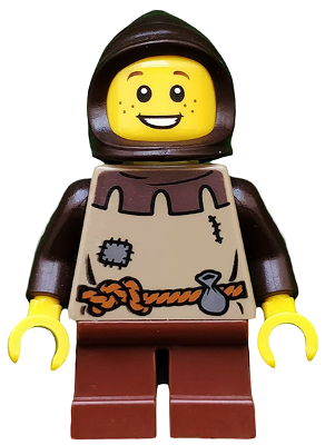 Kingdoms - Peasant, Child with Dark Brown Hood (cas505) product image 1, provided for visual reference and product detail