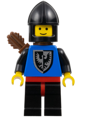 Black Falcon - Black Legs with Red Hips, Black Chin-Guard, Quiver (cas005) product image 1, provided for visual reference