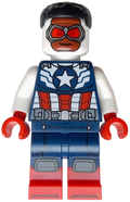 Captain America (Sam Wilson) - Dark Blue and White Suit (sh0999) product image 1, provided for visual reference and product