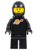 Classic Space - Black with Air Tanks and Motorcycle (Standard) Helmet, Logo High on Torso (Second Reissue) (sp003new2)