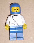 Jacket with Zipper - White, Blue Legs, Blue Classic Helmet (zip042) product image 1, provided for visual reference and