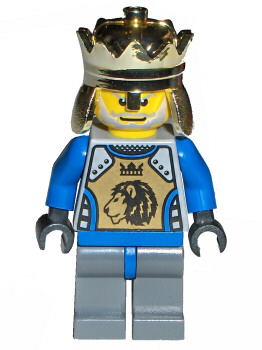 Knights Kingdom II - King Mathias with Blue Arms (cas258a) product image 1, provided for visual reference and product detail