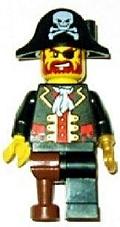 LEGO Brand Store Male, Pirate Captain Brickbeard - Nashville (tls043) product image 1, provided for visual reference and