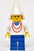 Maiden with Necklace - Blue Legs, White Cone Hat (cas096) product image 1, provided for visual reference and product detail