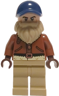 Chief Jim Hopper - Reddish Brown Coat, Dark Blue Cap, Dark Tan Beard (st024) product image 1, provided for visual reference