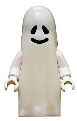 Ghost with 1 x 2 Plate and 1 x 2 Brick as Legs (gen002) product image 1, provided for visual reference and product detail