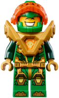 Aaron Fox - Trans-Neon Orange Visor, Pearl Gold Armor, Clip on Back (nex152) product image 1, provided for visual reference