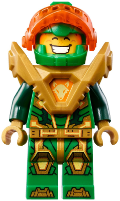 Aaron Fox - Trans-Neon Orange Visor, Pearl Gold Armor, Clip on Back (nex152) product image 1, provided for visual reference