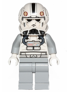 Clone Trooper V-wing Pilot (Phase 2) - Light Bluish Gray Arms and Legs, White Head (sw0525) product image 1, provided for