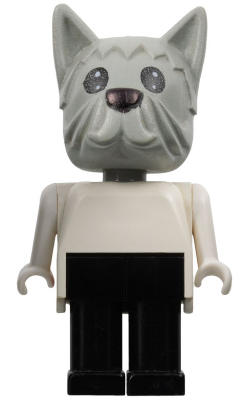Fabuland Dog - Doctor (David) Dog, Light Gray Head (fab4g) product image 1, provided for visual reference and product detail