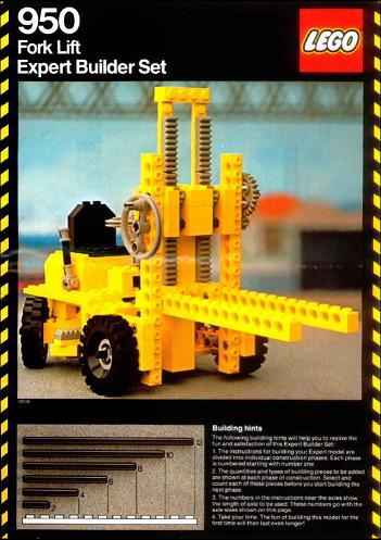 950 Forklift (Certified) LEGO TECHNIC product image 1, provided for visual reference and product detail review