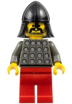 Fright Knights - Knight 3, Red Legs, Black Neck-Protector (cas030) product image 1, provided for visual reference and