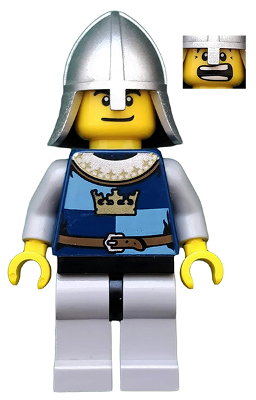 Fantasy Era - Crown Knight Quarters, Helmet with Neck Protector, Dual Sided Head (cas371) product image 1, provided for