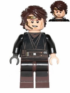 Anakin Skywalker (Dark Brown Legs, Headset) (sw0526) product image 1, provided for visual reference and product detail review