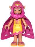 Azari Firedancer - Bright Light Orange with Long Cape and Hood (elf022) product image 1, provided for visual reference and