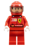 F1 Ferrari - M. Schumacher with Helmet - with Torso Stickers (rac022s) product image 1, provided for visual reference and