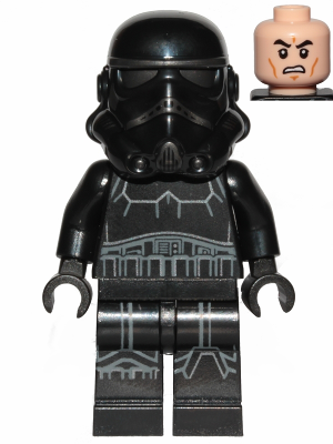Imperial Shadow Trooper - Male, Dual Molded Helmet, Light Nougat Head, Scowl (sw1031) product image 1, provided for visual
