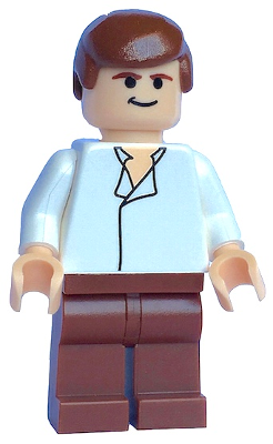 Han Solo - White Shirt without Wrinkles, Reddish Brown Legs (sw0084) product image 1, provided for visual reference and