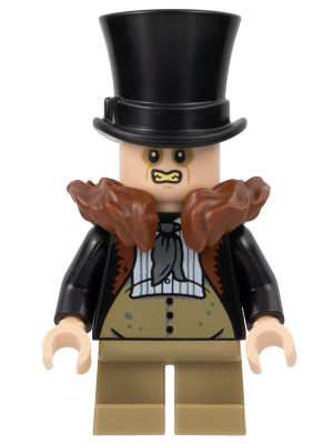The Penguin - Reddish Brown Fur Collar, Dark Tan Waistcoat and Legs (sh0887) product image 1, provided for visual reference