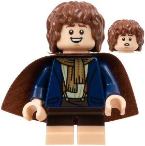 Peregrin Took (Pippin) - Dark Blue Jacket, Reddish Brown Cape (lor123) product image 1, provided for visual reference and