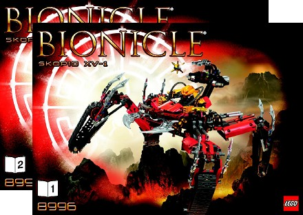 8996 Skopio XV-1 (Certified) LEGO BIONICLE product image 2, provided for visual reference and product detail review