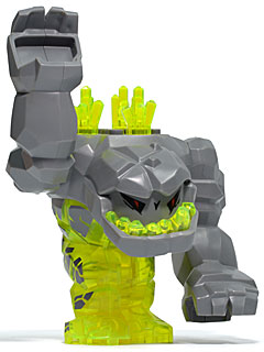 Geolix with 3 Crystals on Back (Rock Monster) (pm015) product image 1, provided for visual reference and product detail