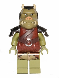 Gamorrean Guard - Olive Green, Dark Tan Hips (sw0405) product image 1, provided for visual reference and product detail