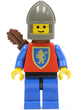 Crusader Lion - Blue Legs with Black Hips, Dark Gray Chin-Guard, Quiver (cas113a) product image 1, provided for visual