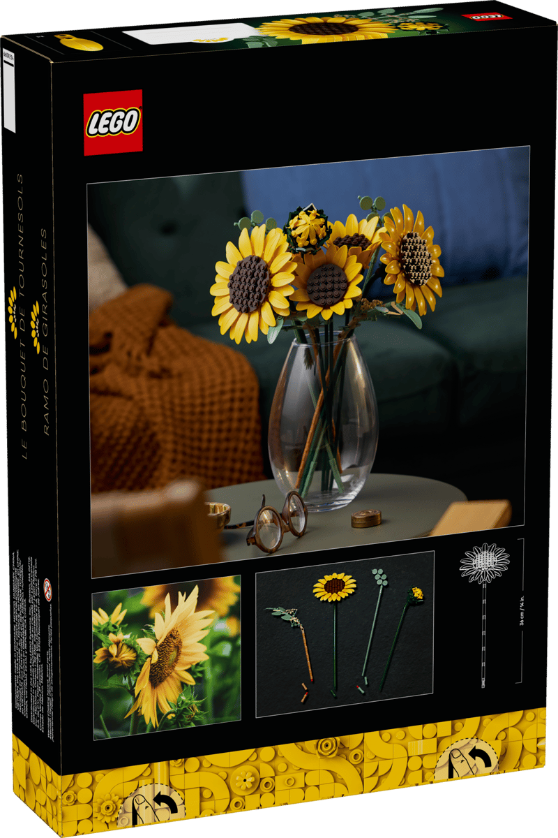LEGO Botanicals 11502 Sunflower Bouquet product image 2, provided for visual reference and product detail review